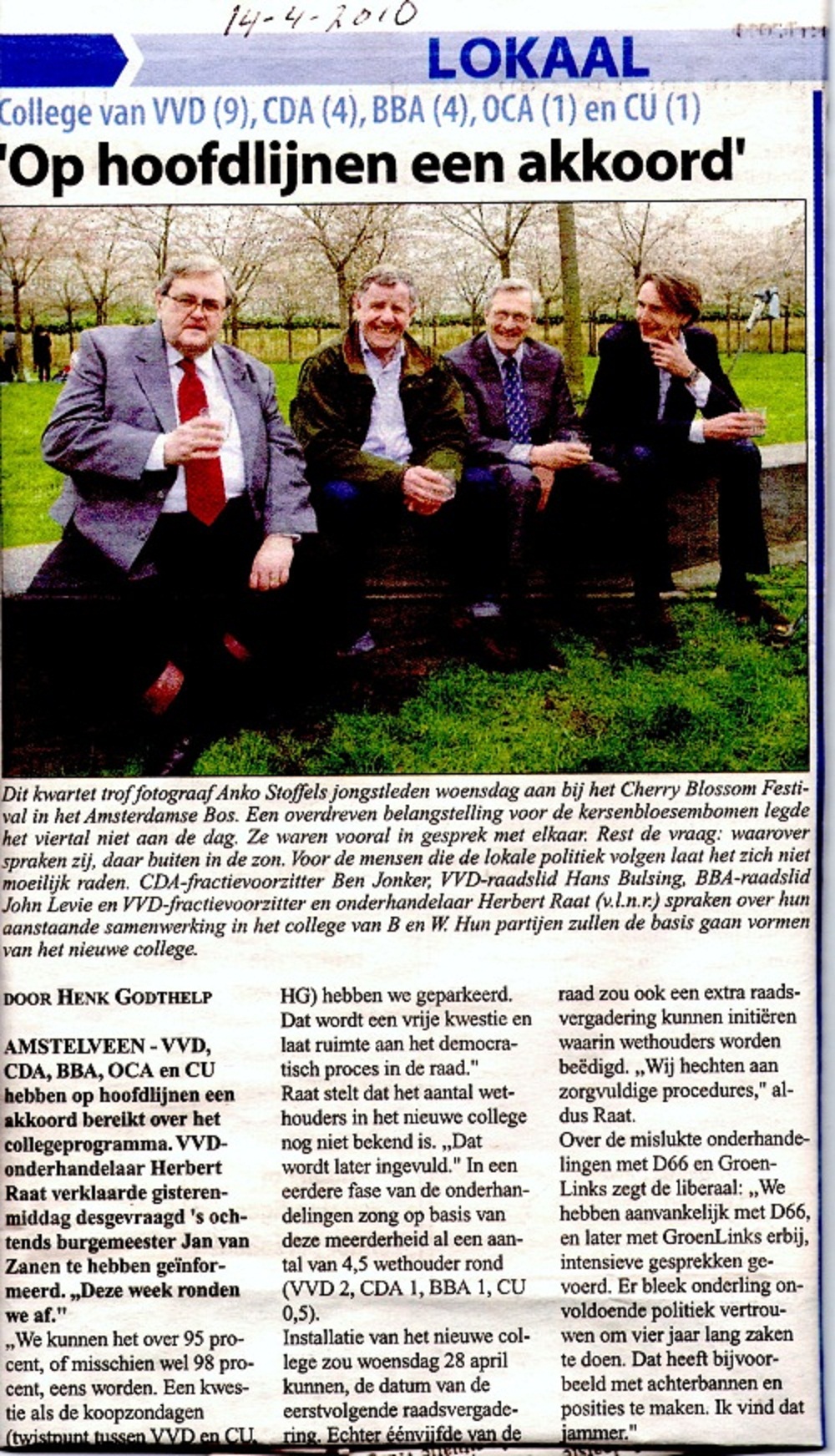 2010-Ben Jonker-Hans Bulsing-John Levie-Herbert Raat 14-4-2010