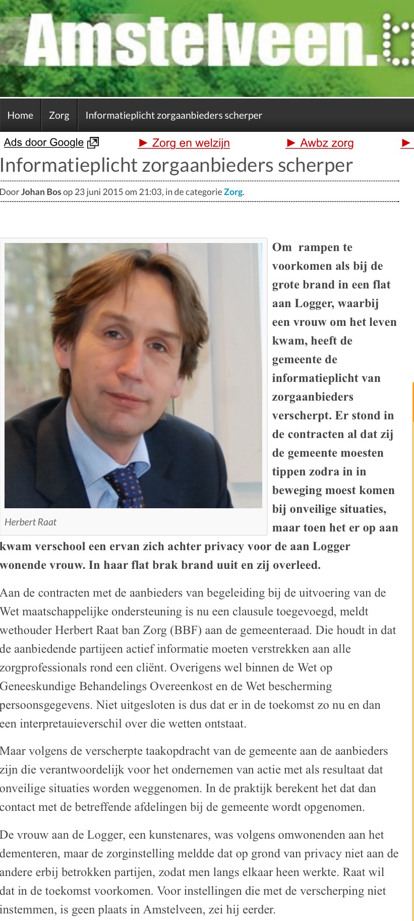 2015-juni brand logger wethouder Herbert Raat amstelveenblog.nl