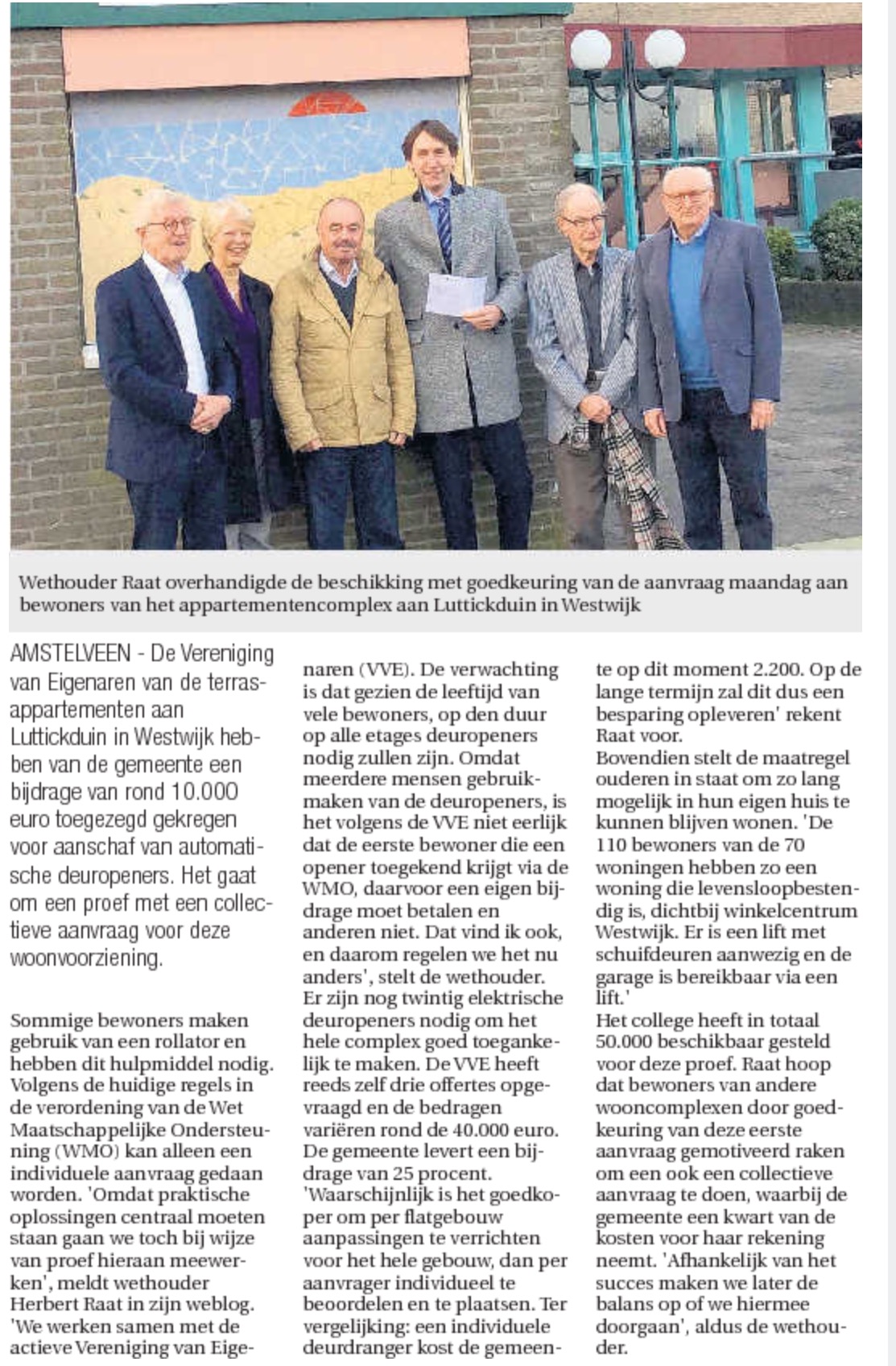 2015-30-12 AmstelveenDichtbij: Herbert Raat over Luttickduin