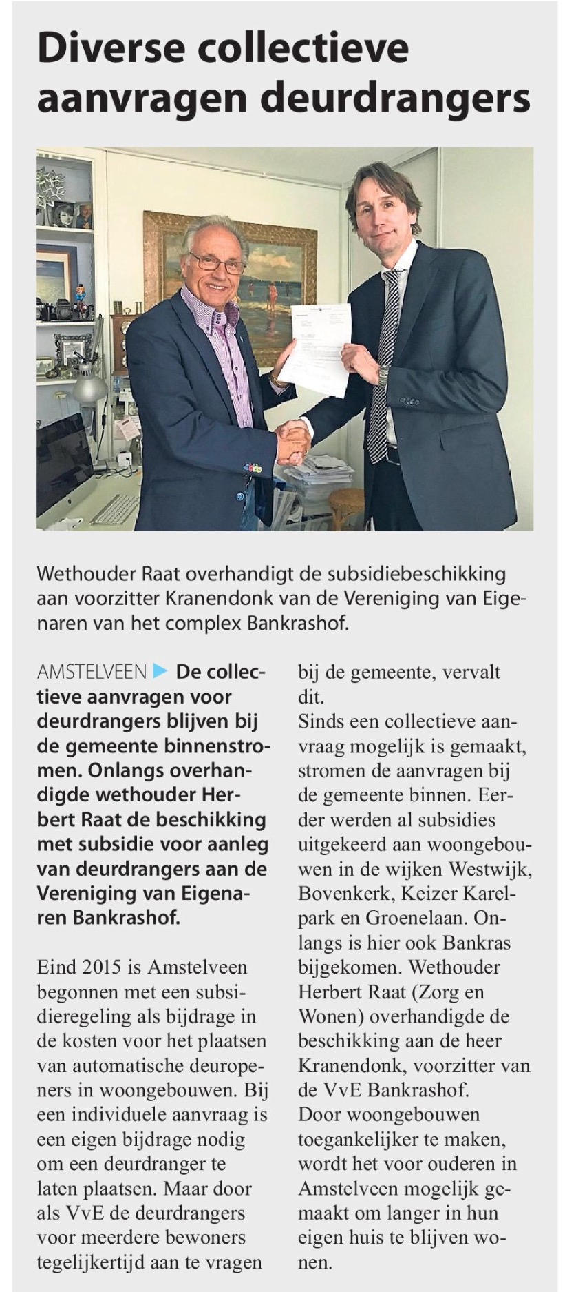 2017-15-2-amstelveens-nieuwsblad; Herbert Raat over collectieve aanvragen WMO